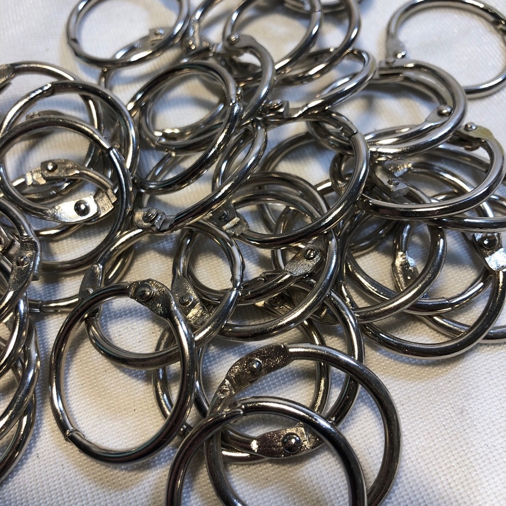Lot of 40 1 inch binder rings